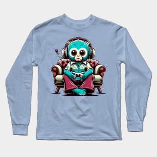 Monkey Master Gamer - Turquoise Tech Trendsetter Long Sleeve T-Shirt